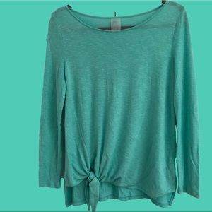 Zx Platinum Long Sleeve Jade Sweater Sz S